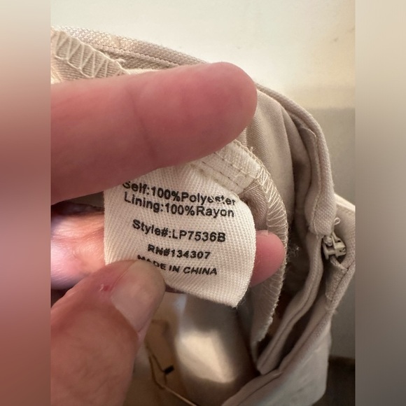 Line And Dot NWT Leslie Trouser Pleated Pant In Ecru Cream Small Business Causal - Picture 6 of 10